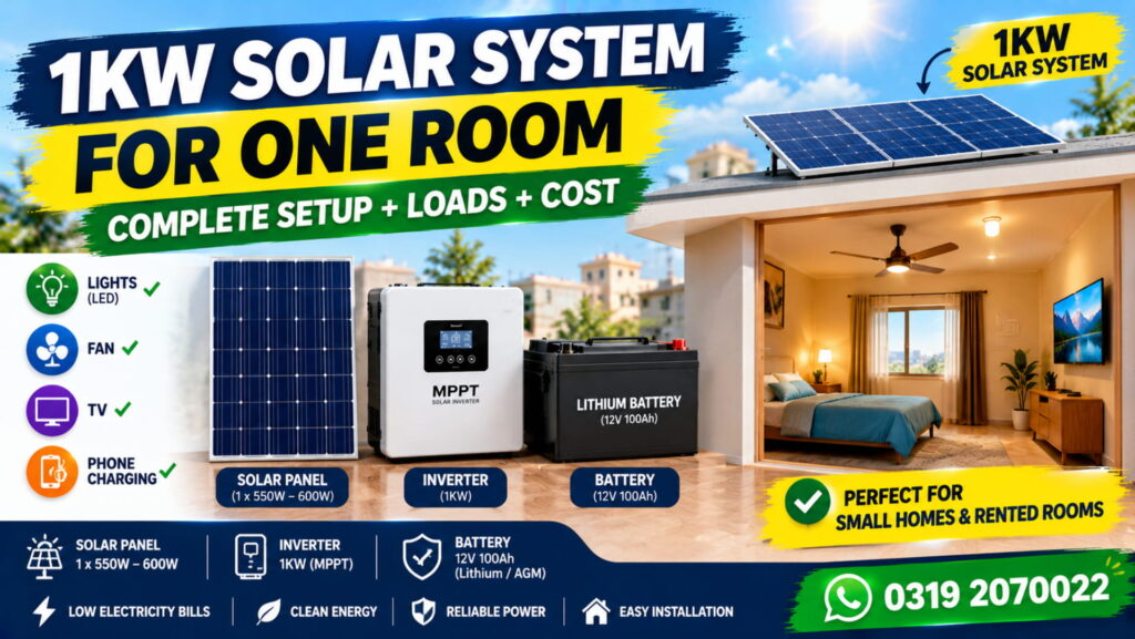 1kW Solar System for one Room: What it can Really Run