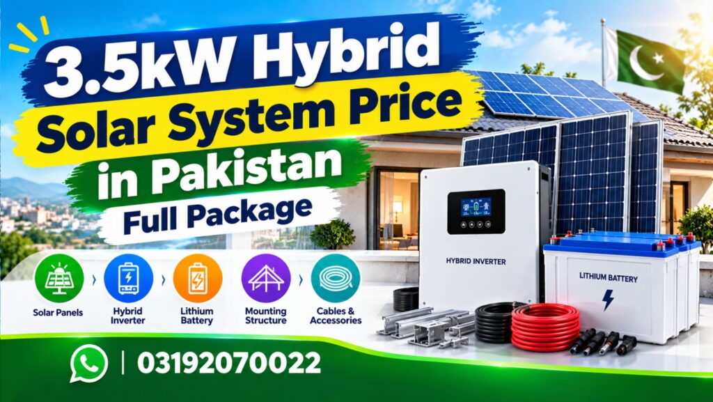 3.5kW Hybrid Solar System Price in Pakistan: Full Package