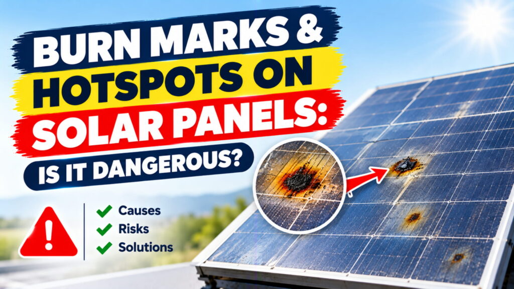 Burn Marks and Hotspots on Solar Panels: Is it Dangerous?