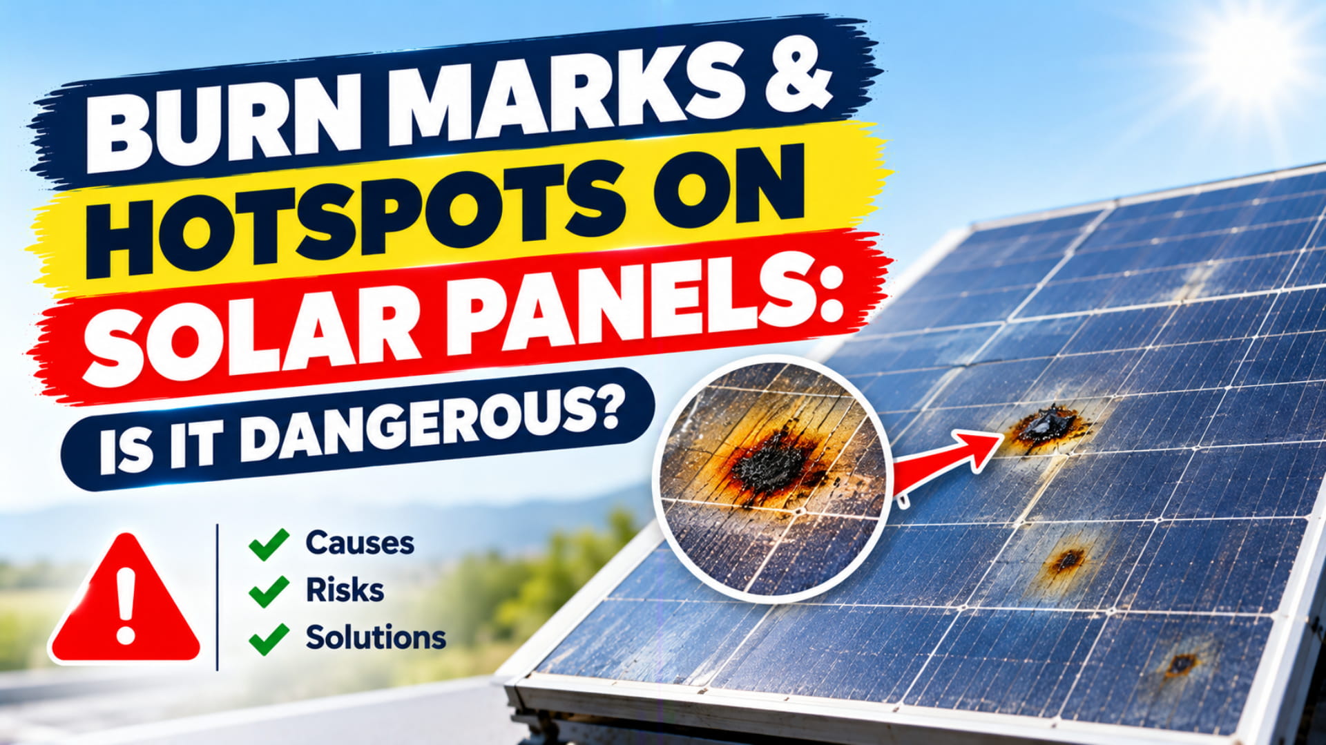 Burn Marks and Hotspots on Solar Panels: Is it Dangerous?