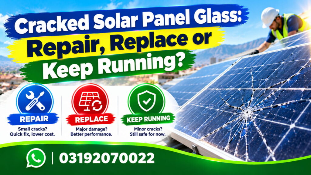 Cracked Solar Panel Glass: Repair, Replace or Keep Running?