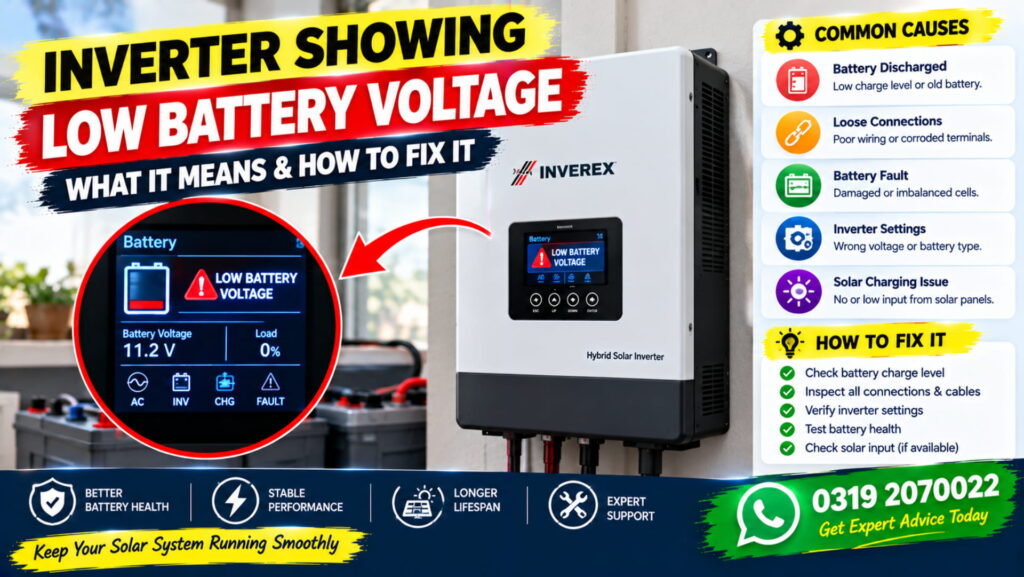 Inverter Showing low Battery Voltage: what it actually means