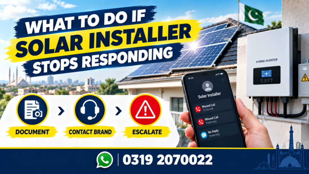 What to do if Solar Installer Stops Responding